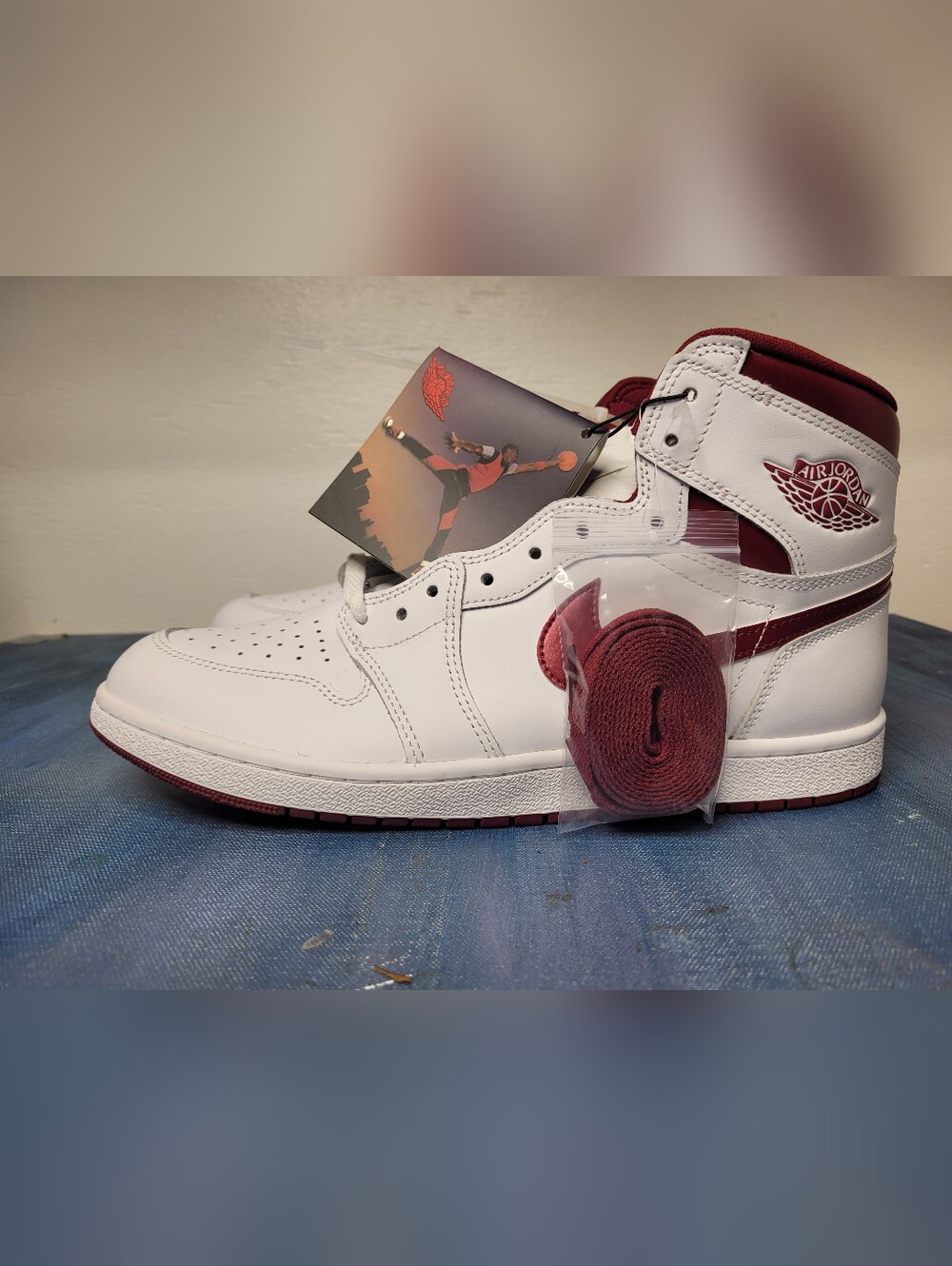 Nike Air Jordan 1 High 85 Metallic Team Burgundy Size 12.5 New